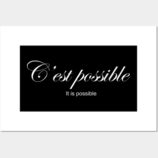 C'est possible: IT'S POSSIBLE Posters and Art